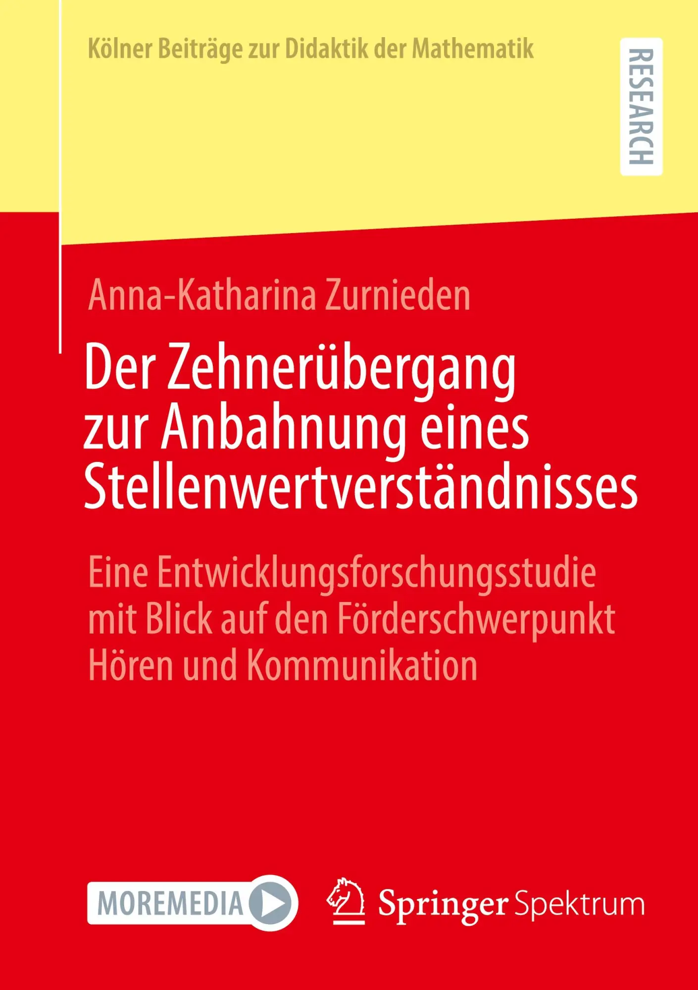 Cover: 9783658439996 | Der Zehnerübergang zur Anbahnung eines Stellenwertverständnisses | xvi