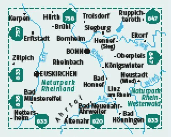 Bild: 9783991219996 | KOMPASS Wanderkarten-Set 822 Bonn, Siebengebirge, Ahrtal (2 Karten)...