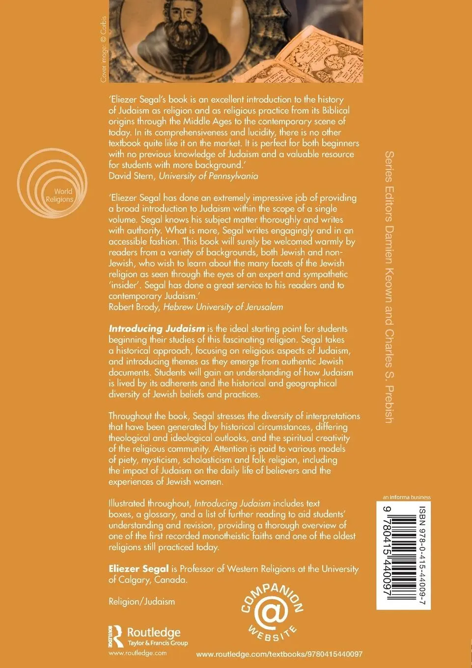 Rückseite: 9780415440097 | Introducing Judaism | Eliezer Segal | Taschenbuch | Englisch | 2008