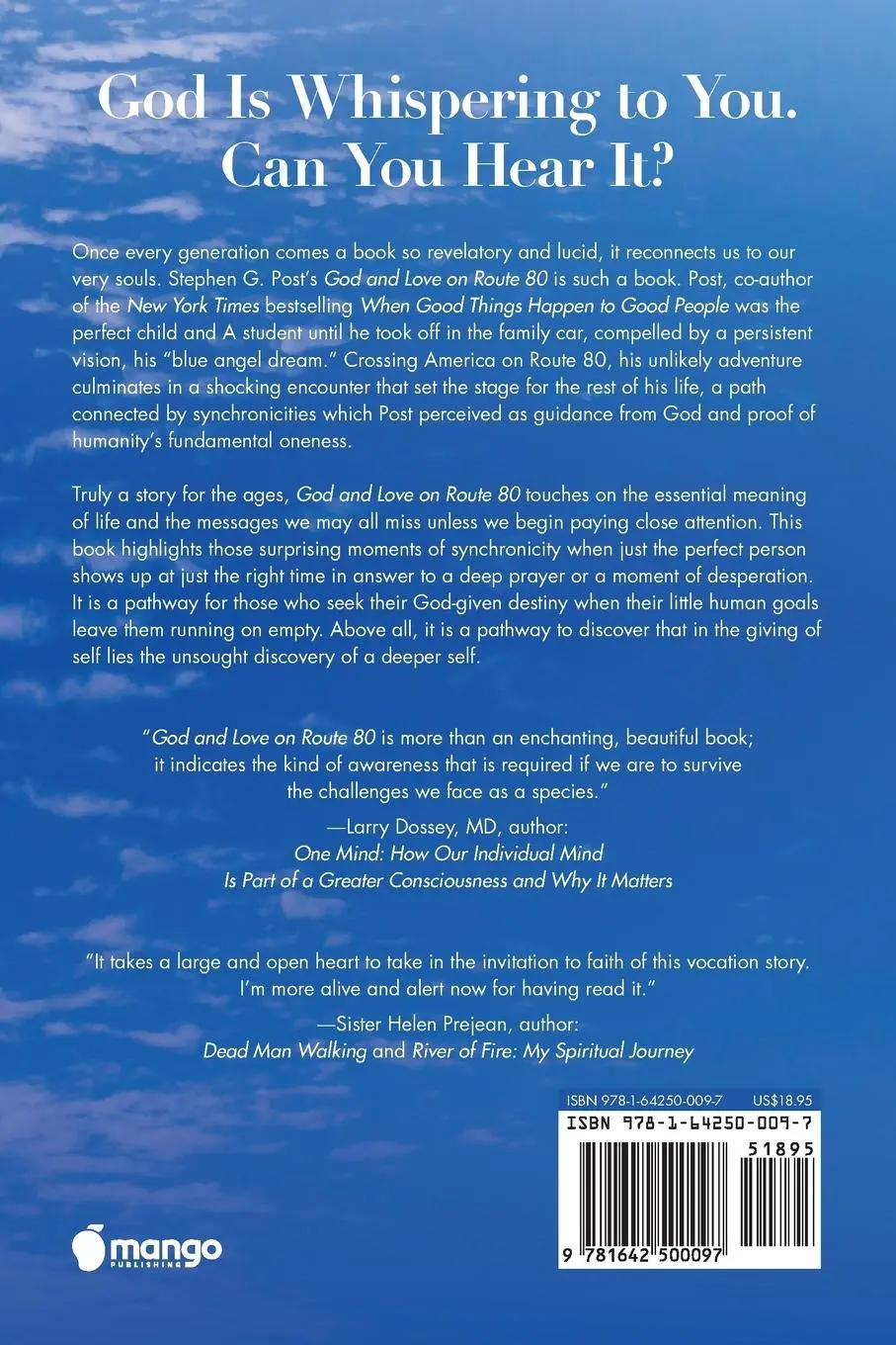 Rückseite: 9781642500097 | God and Love on Route 80 | Stephen G. Post | Taschenbuch | Englisch