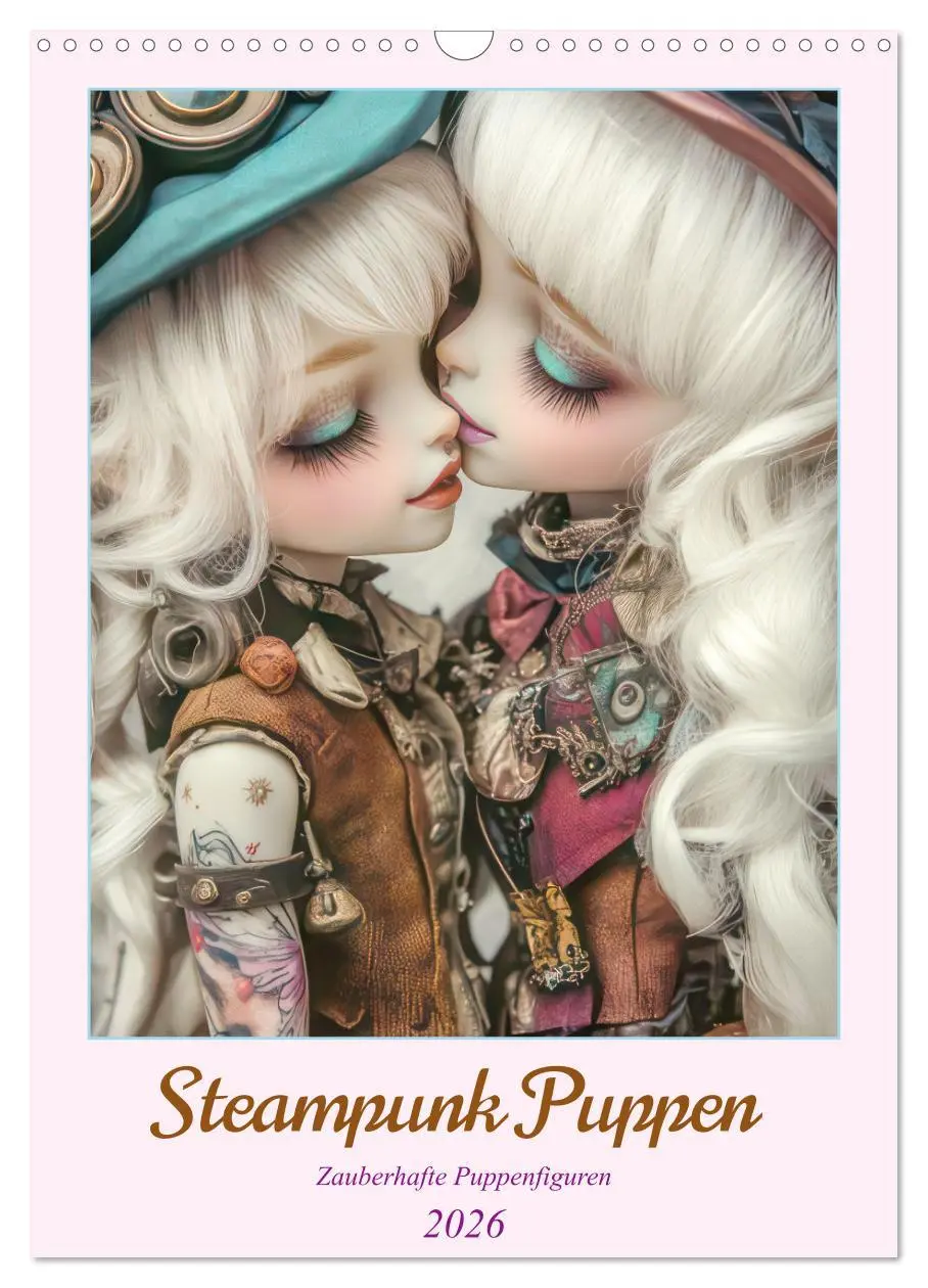 Cover: 9783457270097 | Steampunk Puppen - Zauberhafte Puppenfiguren (Wandkalender 2026 DIN...
