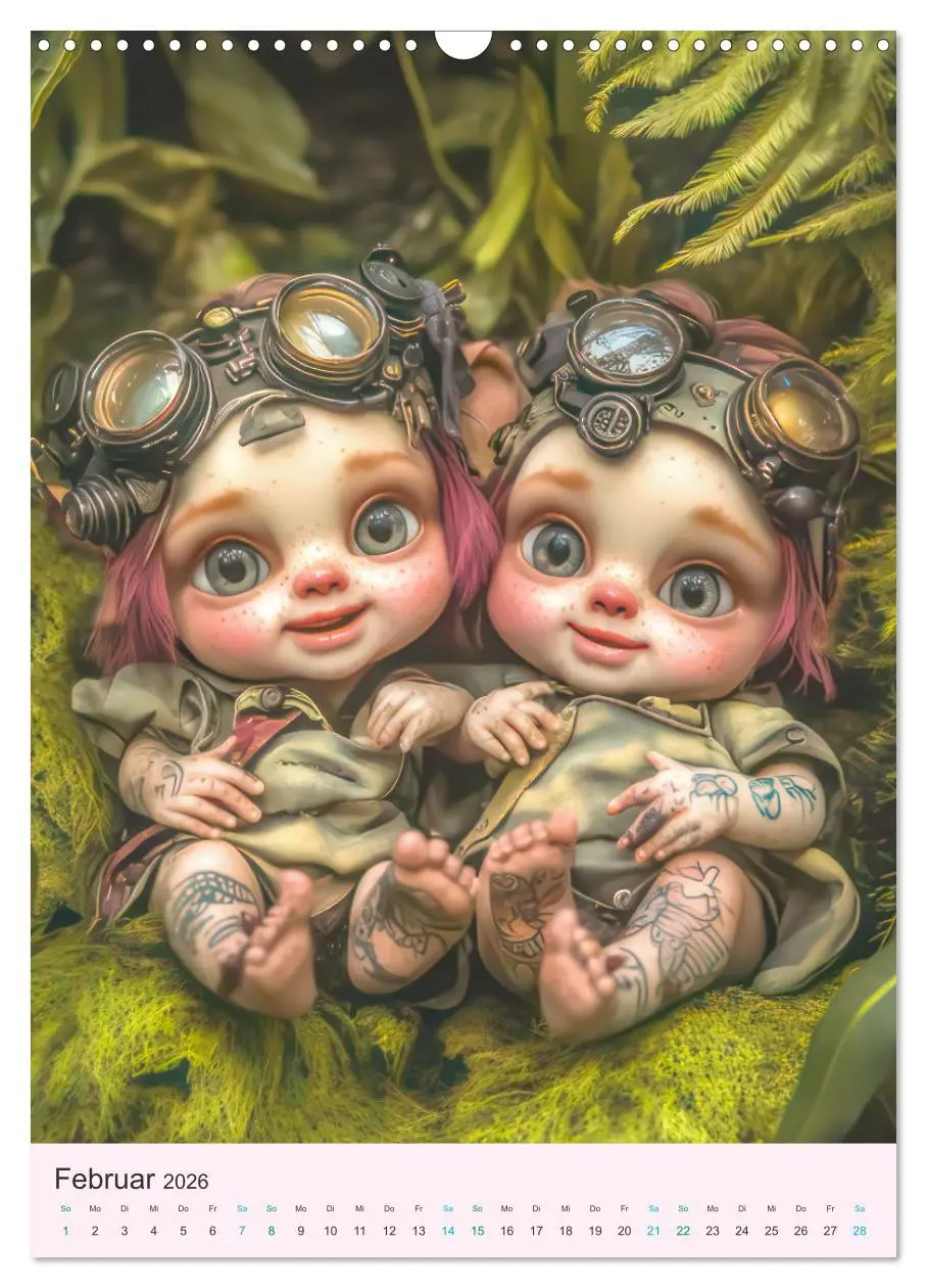 Bild: 9783457270097 | Steampunk Puppen - Zauberhafte Puppenfiguren (Wandkalender 2026 DIN...