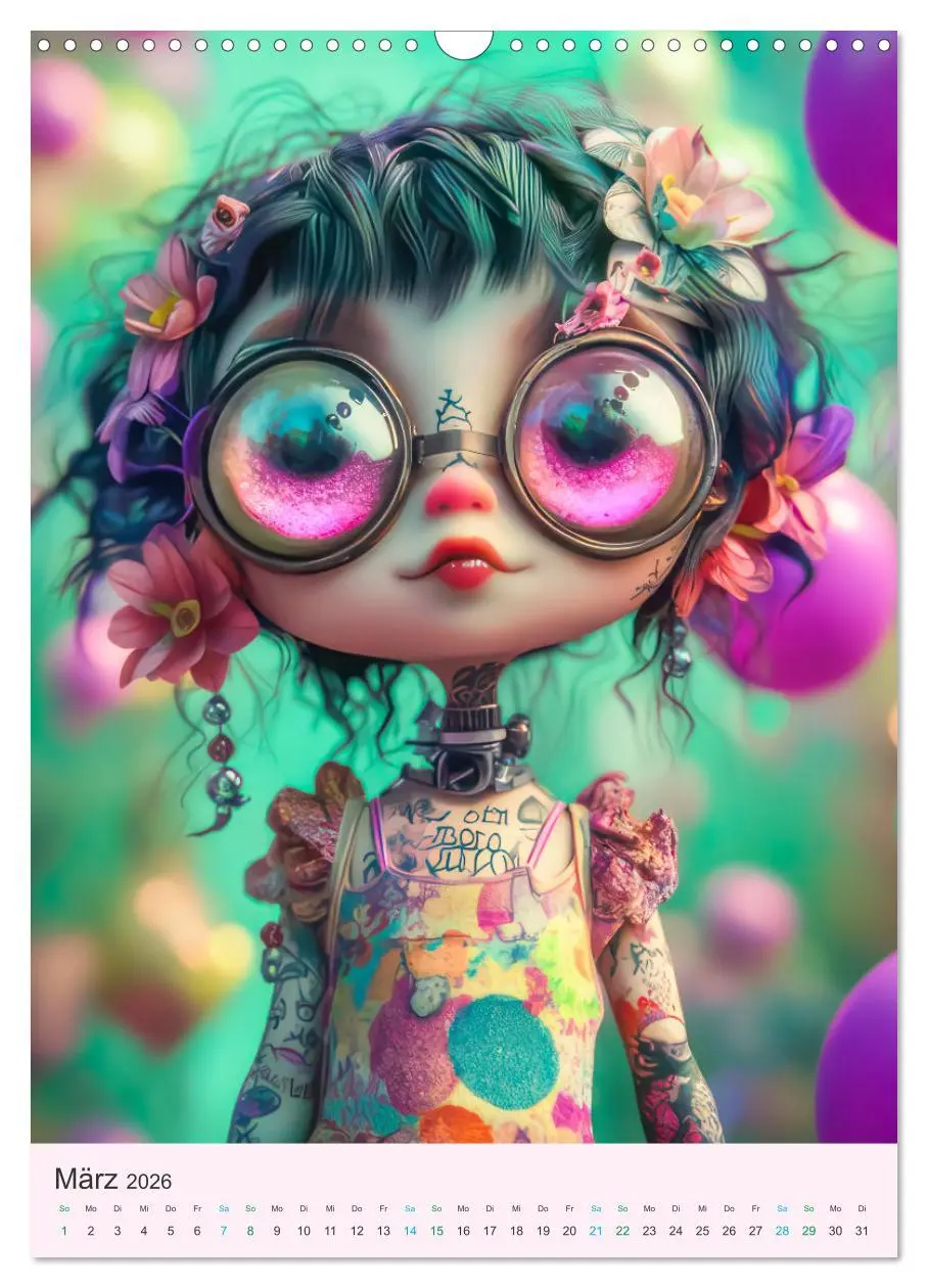 Bild: 9783457270097 | Steampunk Puppen - Zauberhafte Puppenfiguren (Wandkalender 2026 DIN...