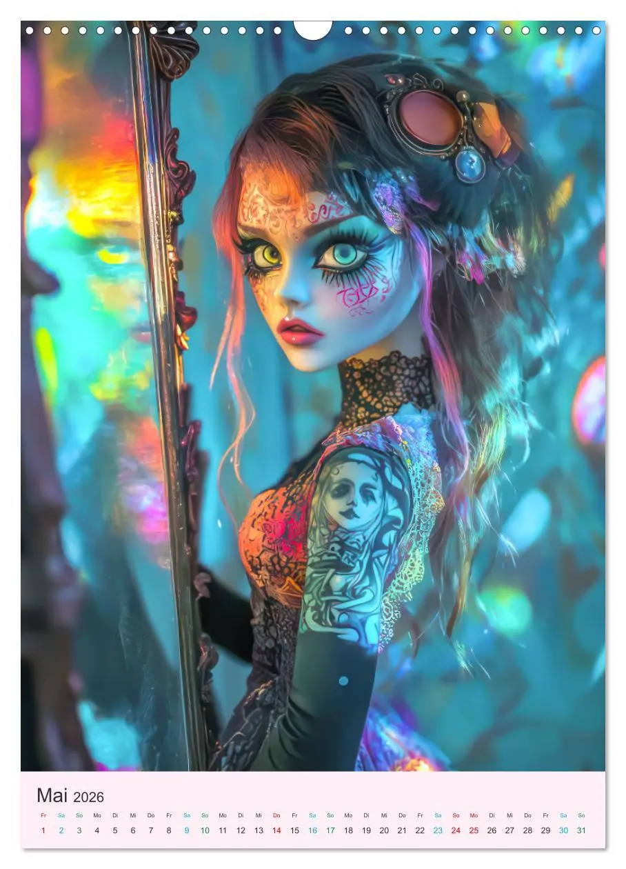 Bild: 9783457270097 | Steampunk Puppen - Zauberhafte Puppenfiguren (Wandkalender 2026 DIN...