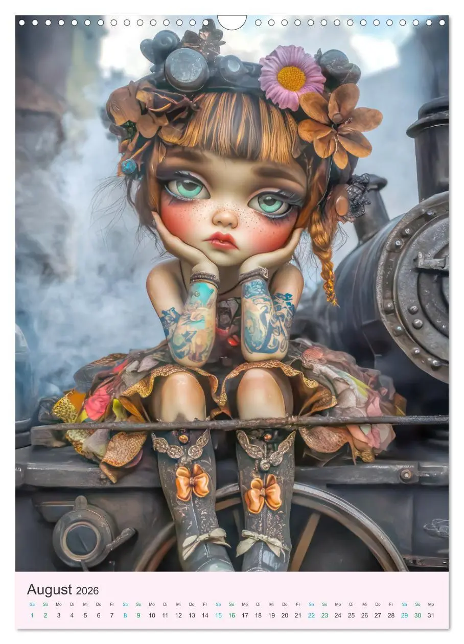 Bild: 9783457270097 | Steampunk Puppen - Zauberhafte Puppenfiguren (Wandkalender 2026 DIN...