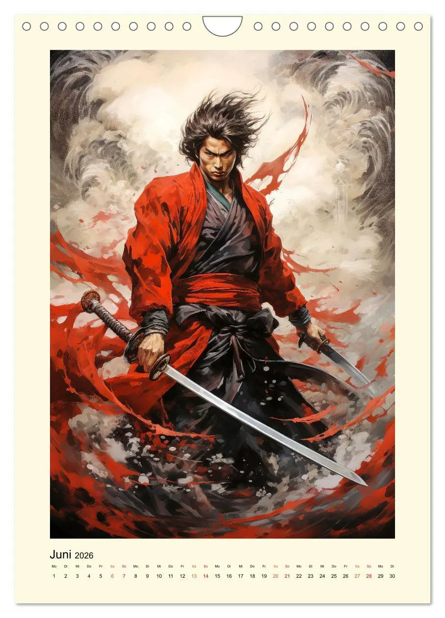 Bild: 9783516290097 | Samurai Helden (Wandkalender 2026 DIN A4 hoch), CALVENDO...