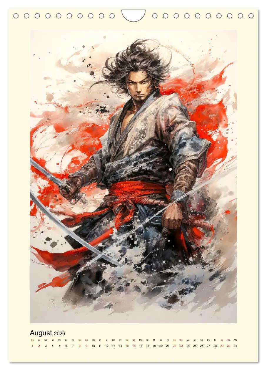 Bild: 9783516290097 | Samurai Helden (Wandkalender 2026 DIN A4 hoch), CALVENDO...