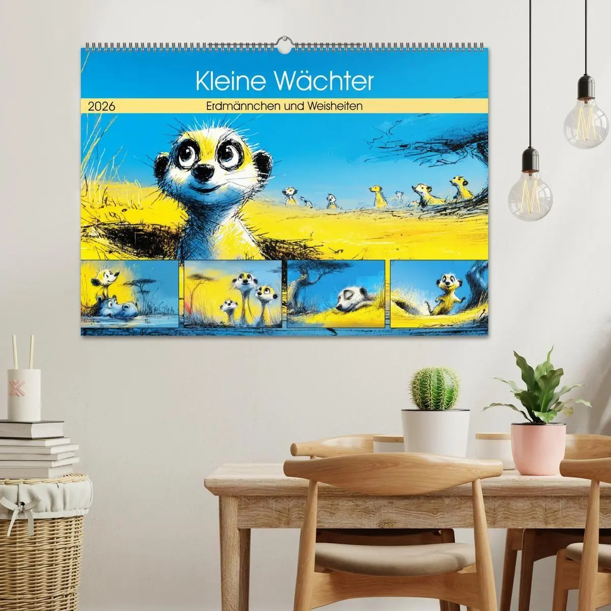 Bild: 9783516740097 | Kleine Wächter. Erdmännchen und Weisheiten (Wandkalender 2026 DIN...