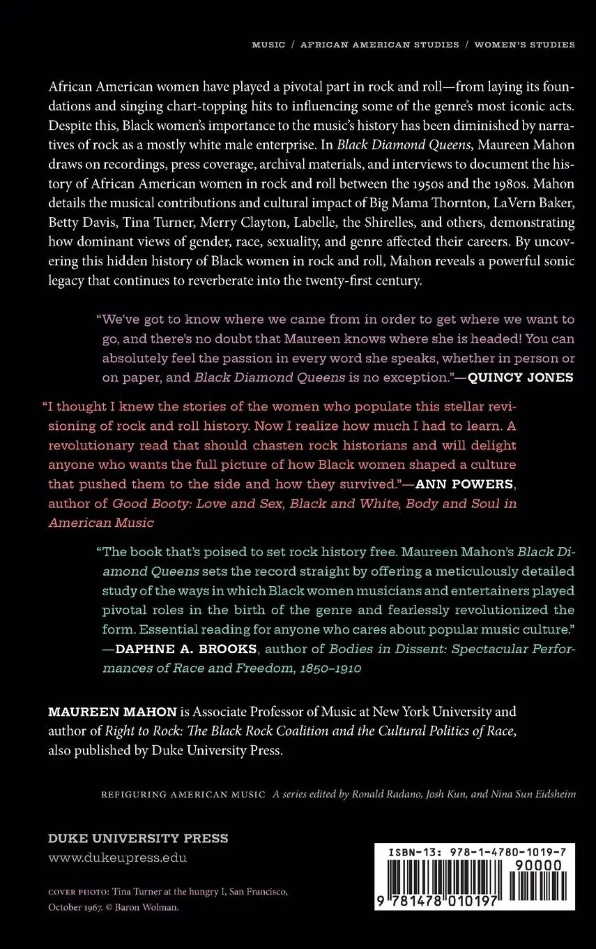 Rückseite: 9781478010197 | Black Diamond Queens | African American Women and Rock and Roll | Buch