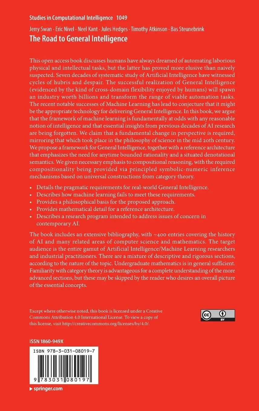 Rückseite: 9783031080197 | The Road to General Intelligence | Jerry Swan (u. a.) | Buch | xiv