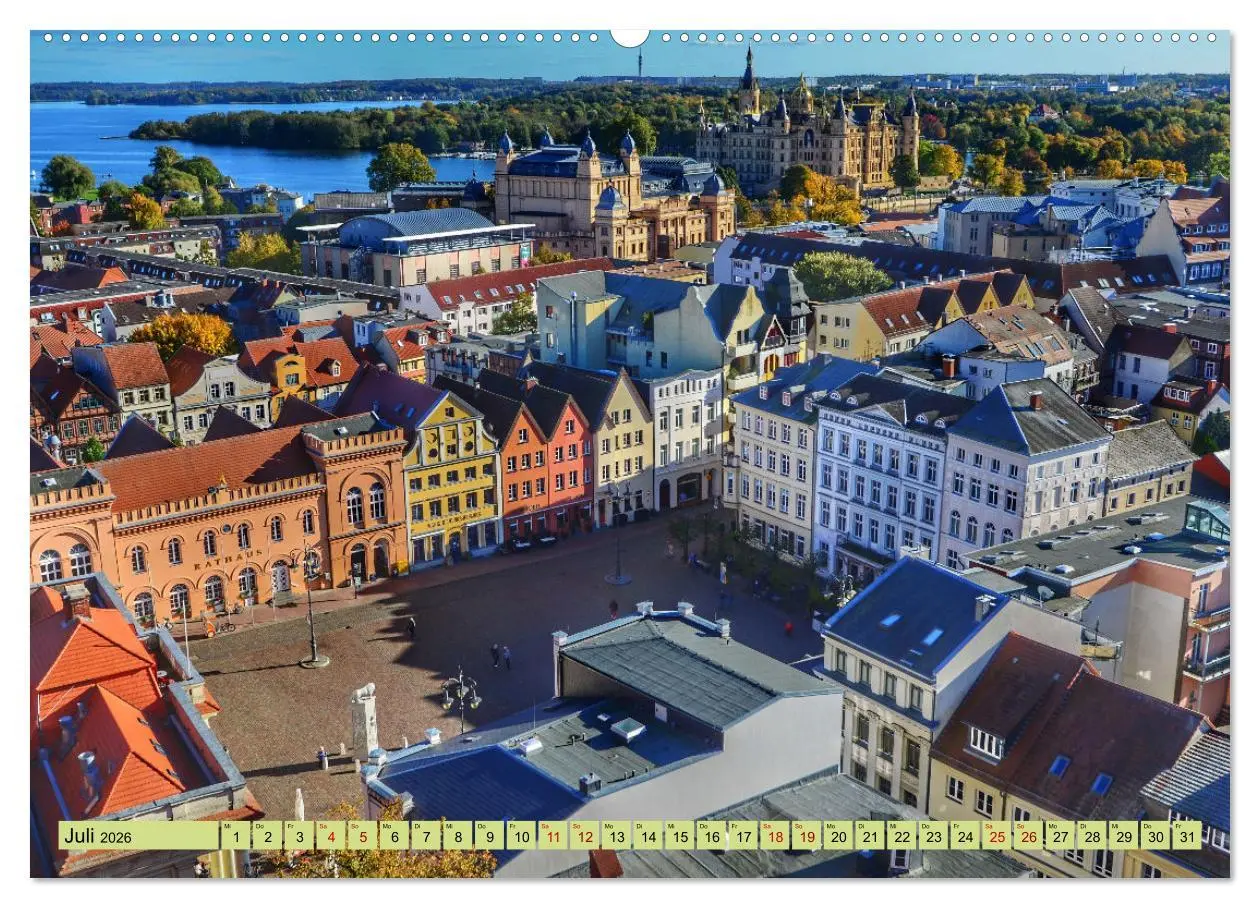 Bild: 9783457260197 | Schwerin - Welterbe (Wandkalender 2026 DIN A2 quer), CALVENDO...