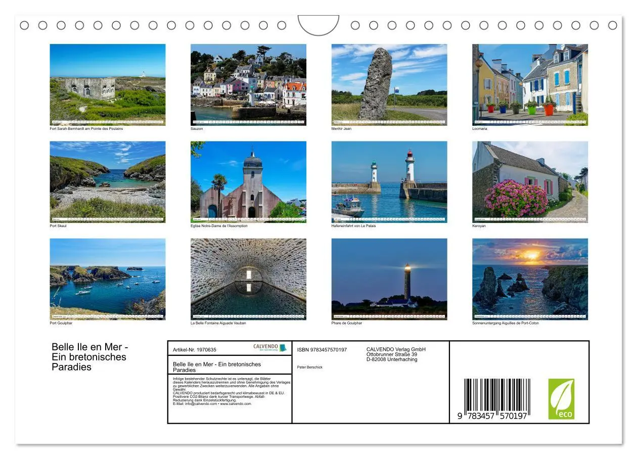 Bild: 9783457570197 | Belle Ile en Mer - Ein bretonisches Paradies (Wandkalender 2026 DIN...
