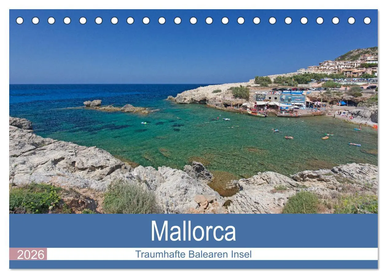 Cover: 9783516040197 | Mallorca - Traumhafte Balearen Insel (Tischkalender 2026 DIN A5...