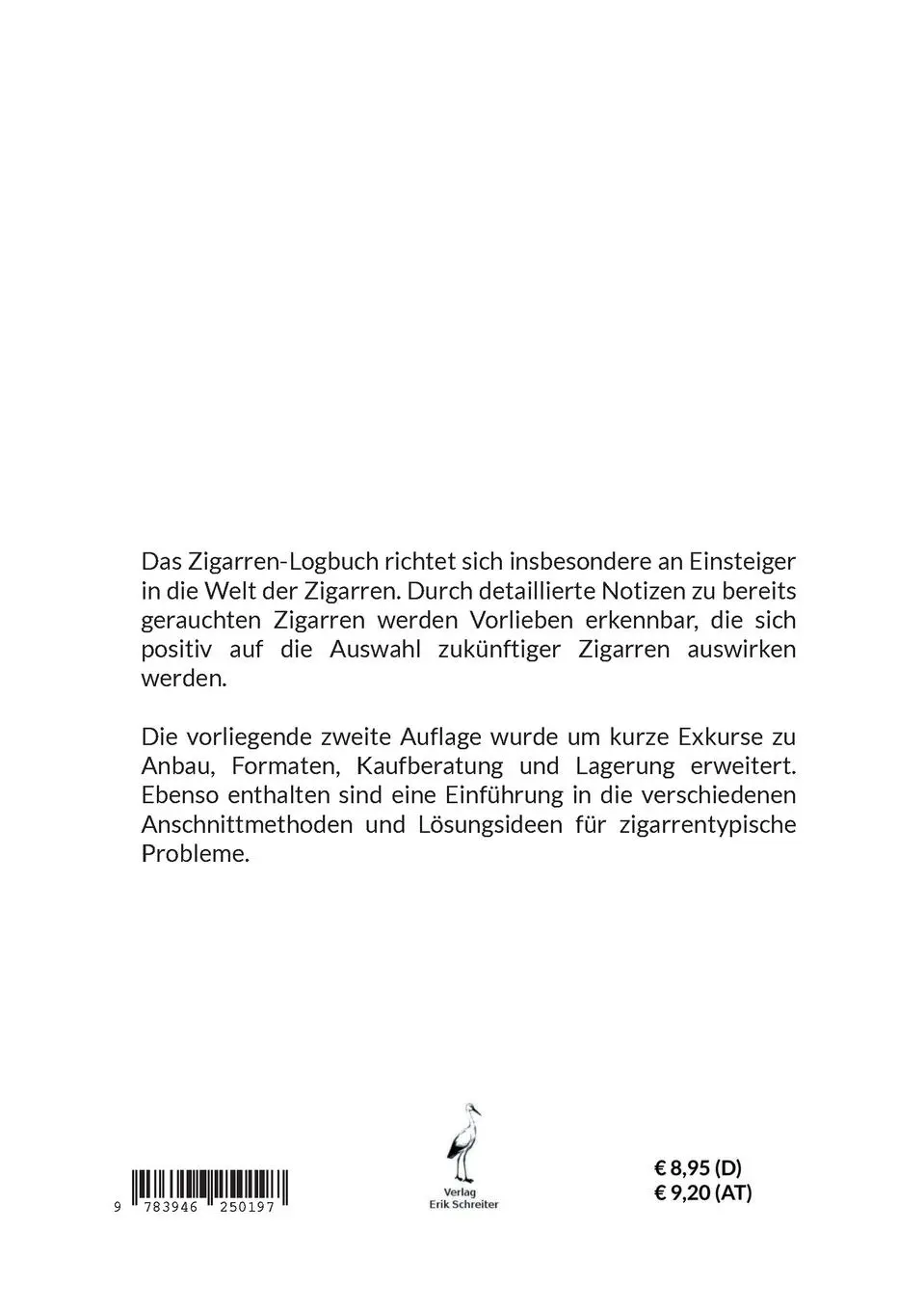 Rückseite: 9783946250197 | Das Zigarren-Logbuch | 2., überarbeitete und erweiterte Auflage | Buch