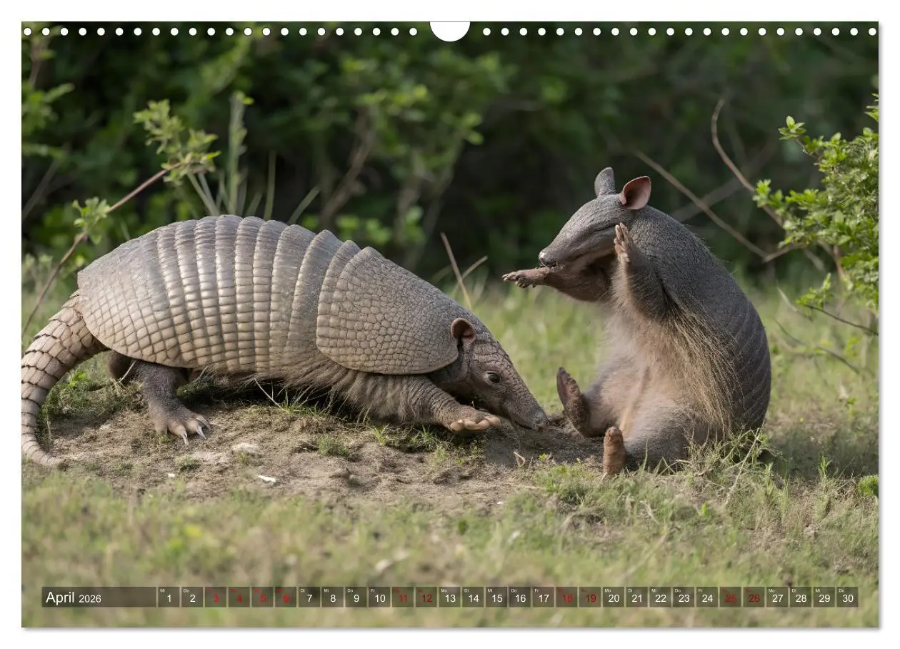 Bild: 9783457250297 | Zootier des Jahres 2025 - Gürteltier (Wandkalender 2026 DIN A3...