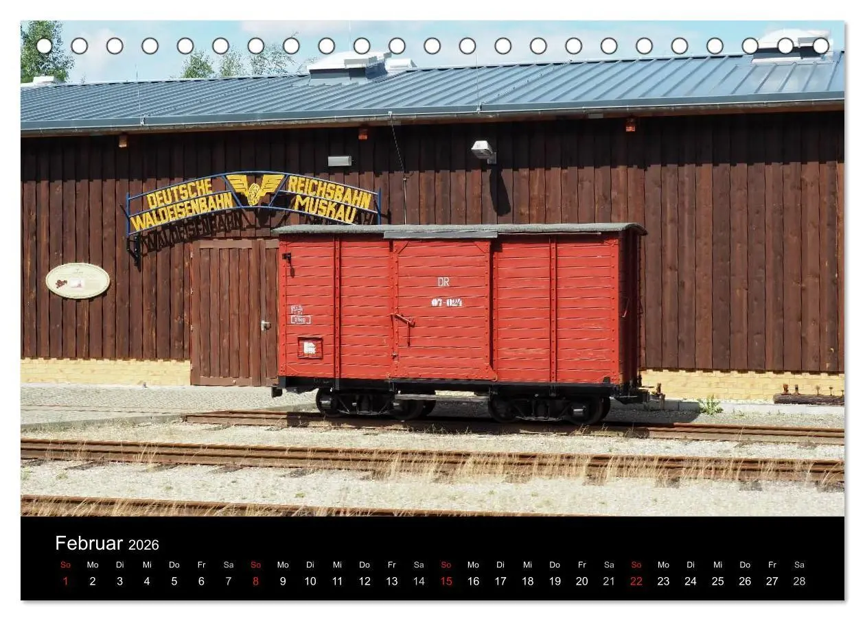 Bild: 9783516030297 | Waldeisenbahn Bad Muskau (Tischkalender 2026 DIN A5 quer), CALVENDO...