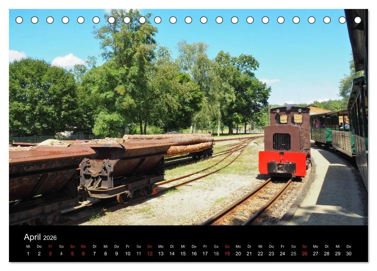 Bild: 9783516030297 | Waldeisenbahn Bad Muskau (Tischkalender 2026 DIN A5 quer), CALVENDO...