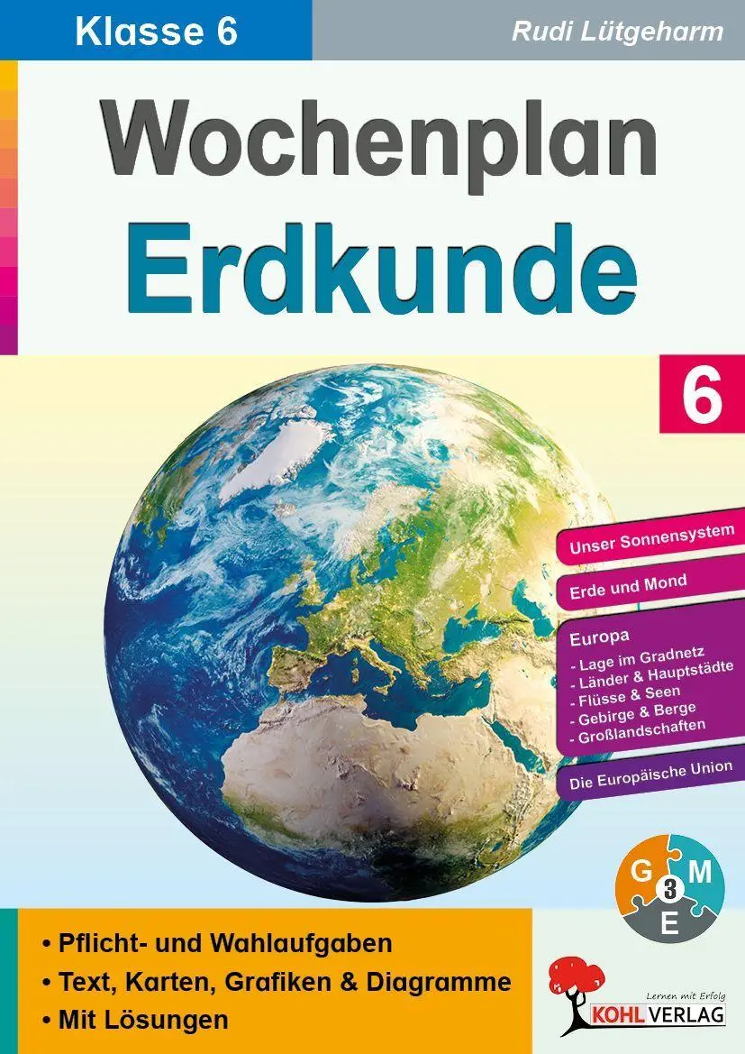 Wochenplan Erdkunde / Klasse 6 - Neuware