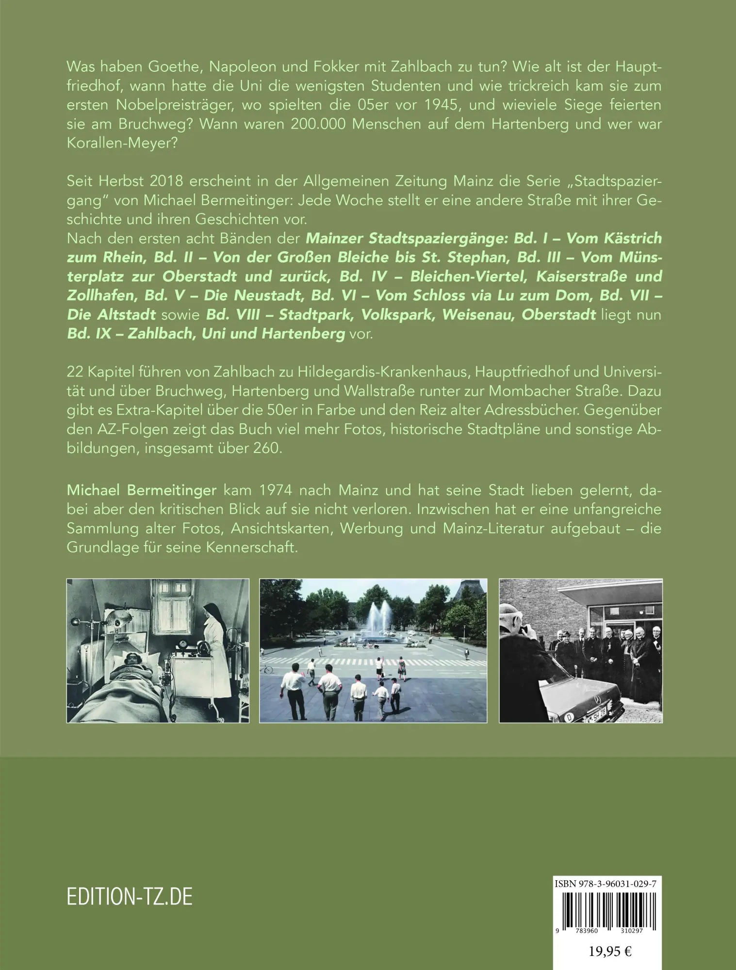 Rückseite: 9783960310297 | Mainzer Stadtspaziergänge 09 | Michael Bermeitinger | Taschenbuch