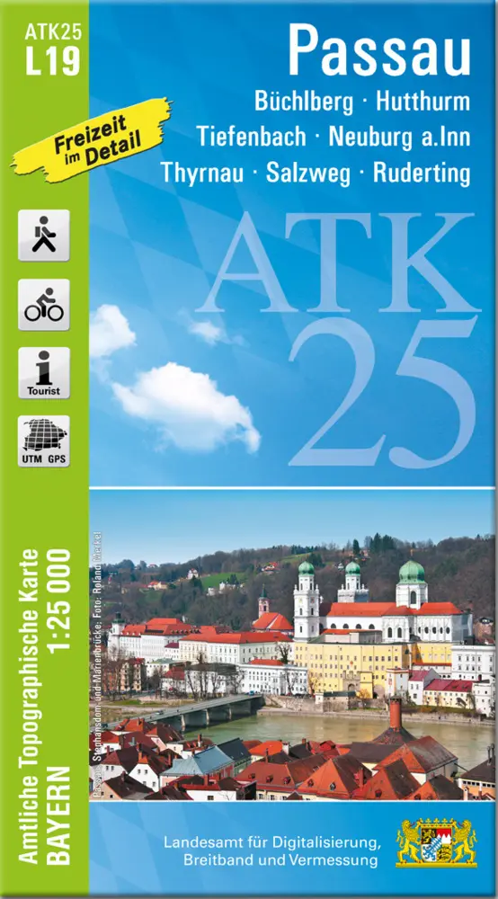 Cover: 9783987760297 | ATK25-L19 Passau (Amtliche Topographische Karte 1:25000) | Deutsch