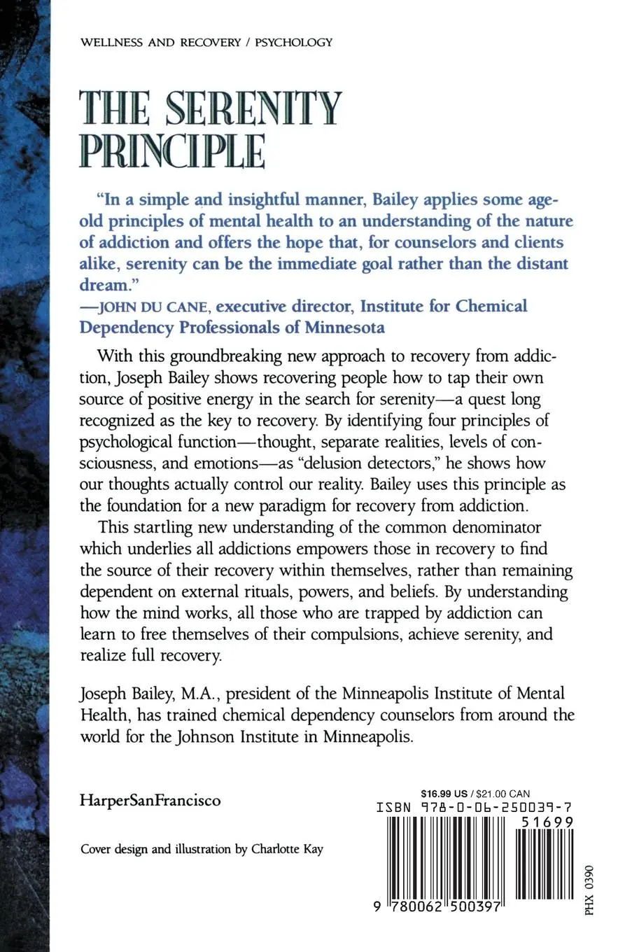 Rückseite: 9780062500397 | The Serenity Principle | Finding Inner Peace in Recovery | Bailey