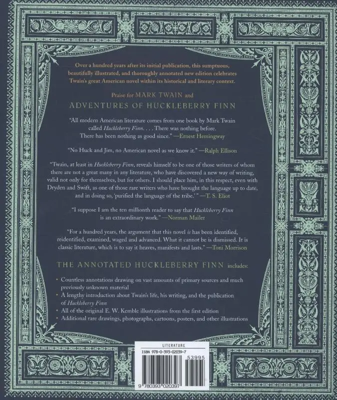 Rückseite: 9780393020397 | The Annotated Huckleberry Finn | Mark Twain | Buch | Gebunden | 2001