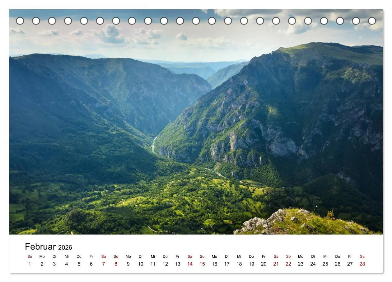 Bild: 9783457930397 | Montenegro - Im Land der schwarzen Berge (Tischkalender 2026 DIN A5...