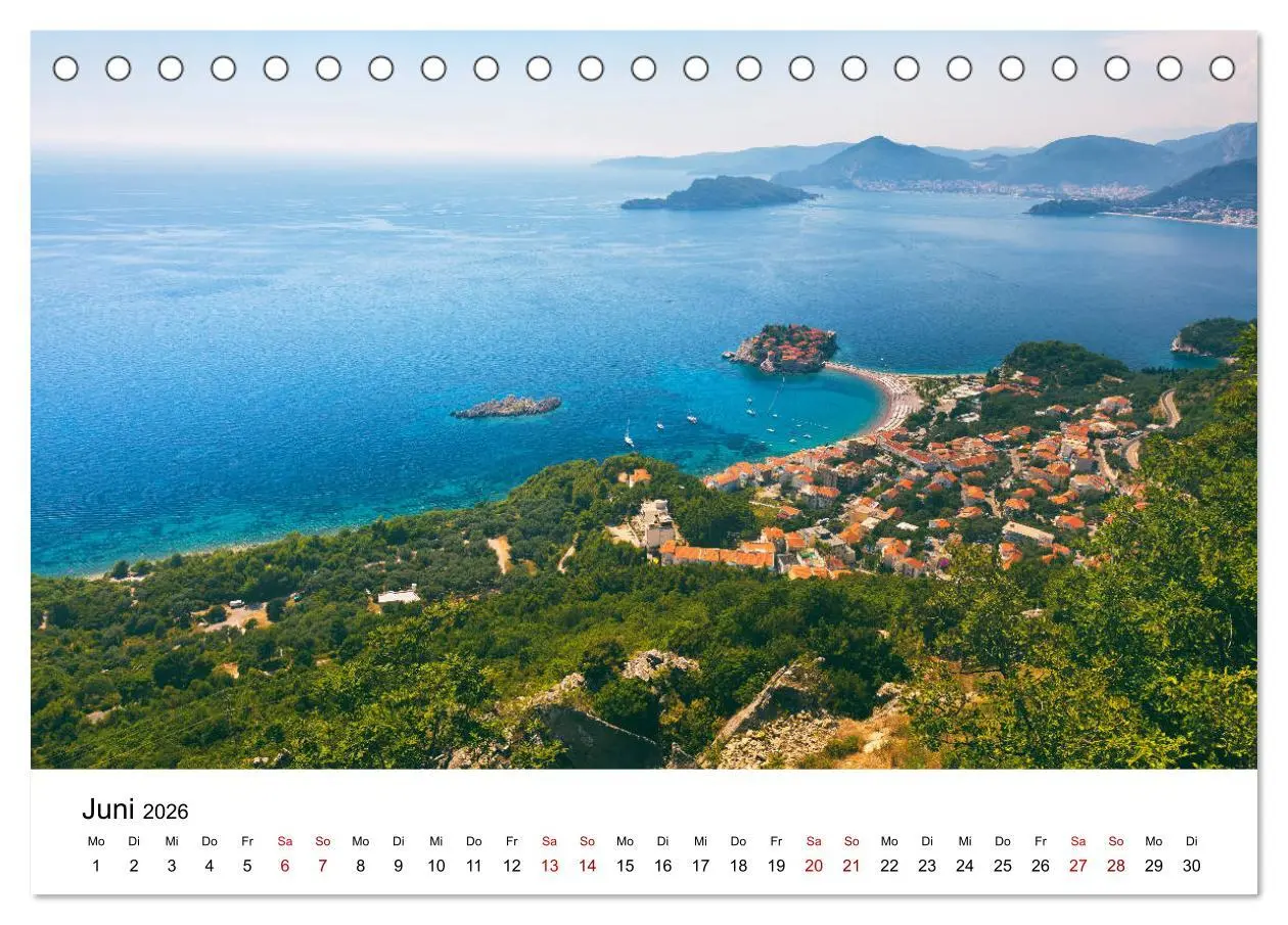 Bild: 9783457930397 | Montenegro - Im Land der schwarzen Berge (Tischkalender 2026 DIN A5...