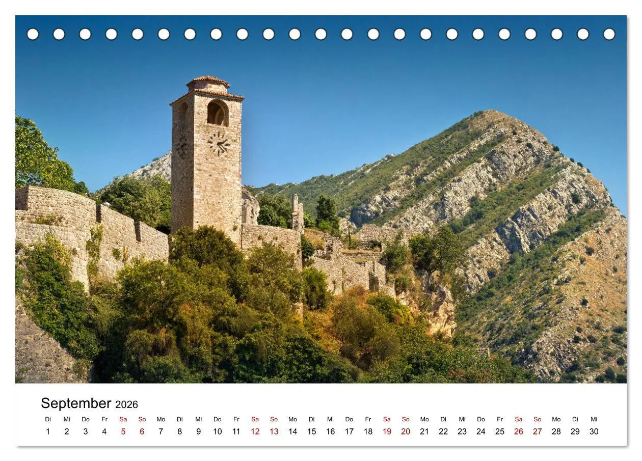 Bild: 9783457930397 | Montenegro - Im Land der schwarzen Berge (Tischkalender 2026 DIN A5...