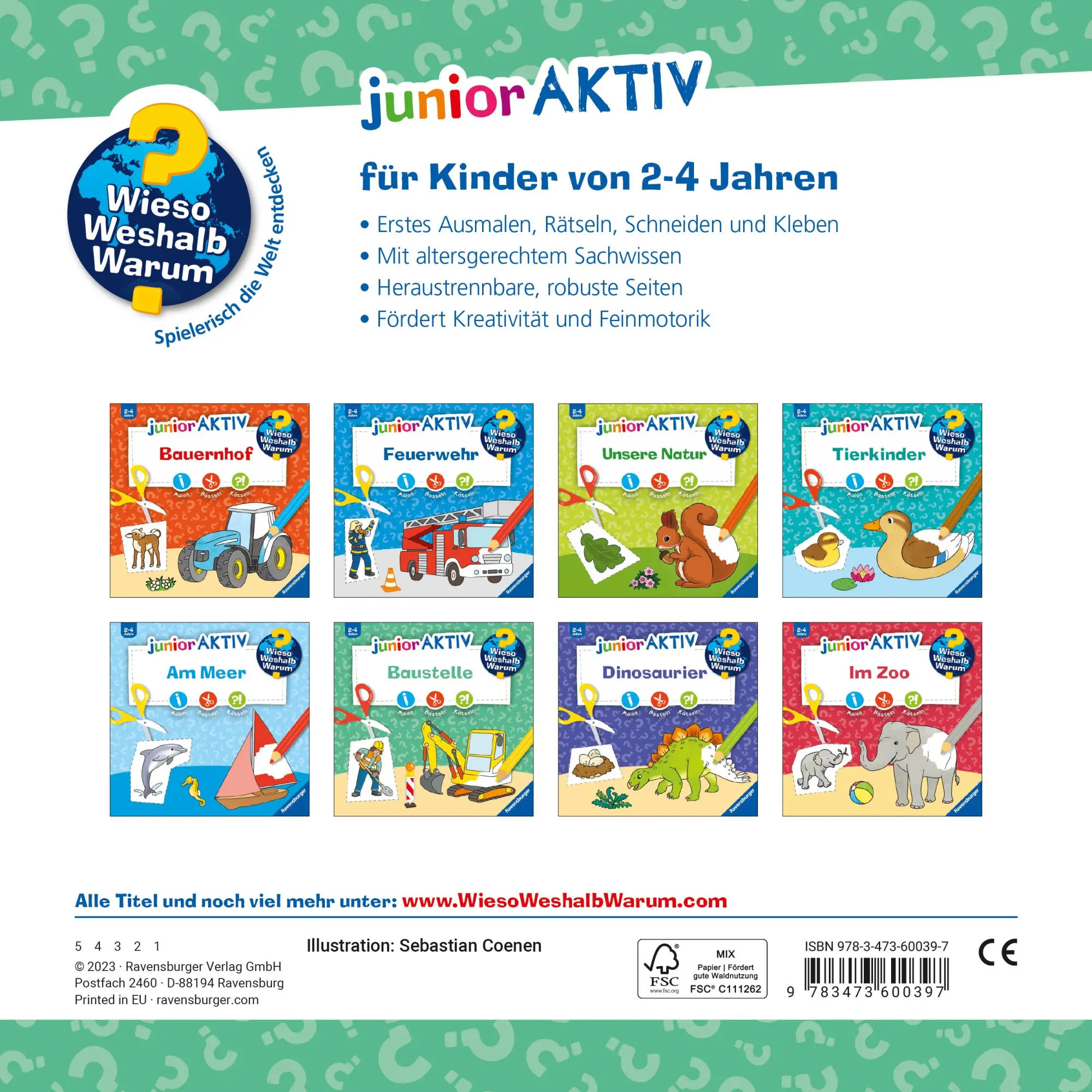 Rückseite: 9783473600397 | Wieso? Weshalb? Warum? junior AKTIV - Baustelle | Sebastian Coenen