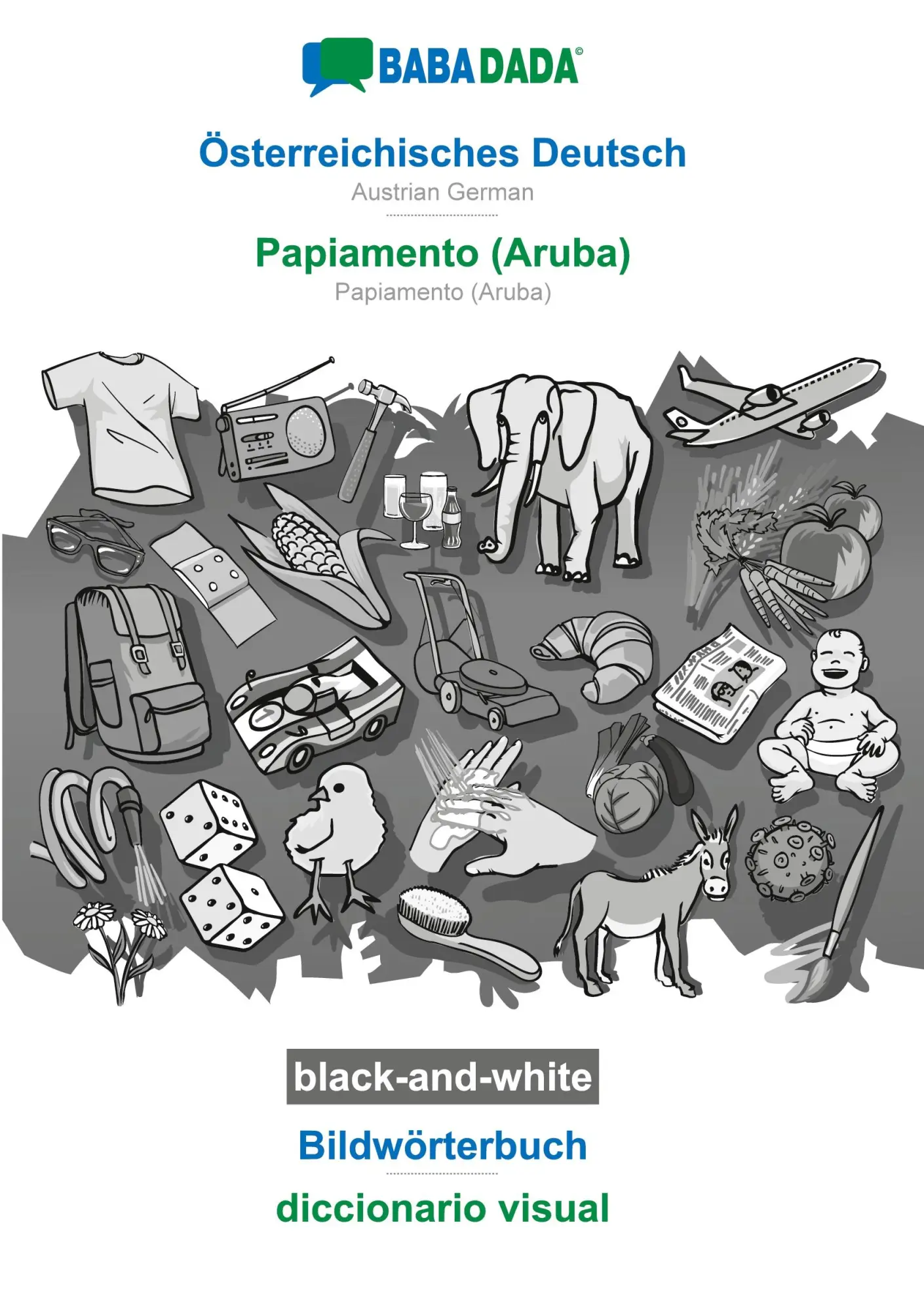 Cover: 9783752260397 | BABADADA black-and-white, Österreichisches Deutsch - Papiamento...