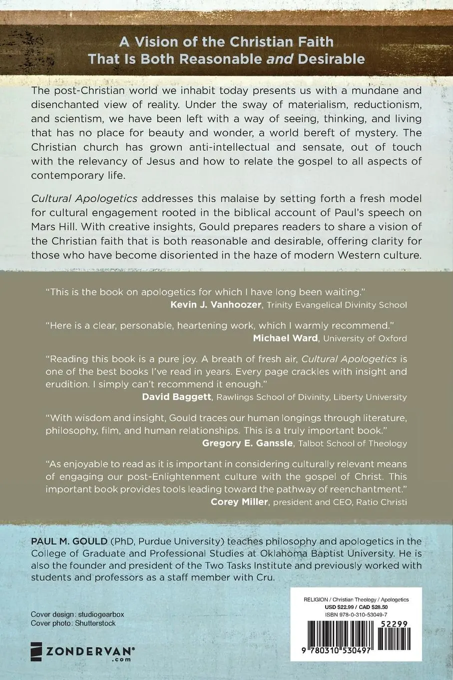 Rückseite: 9780310530497 | Cultural Apologetics | Paul M. Gould | Taschenbuch | Englisch | 2019