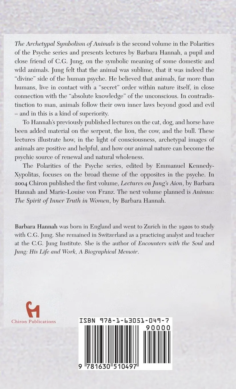 Rückseite: 9781630510497 | The Archetypal Symbolism of Animals | Barbara Hannah | Buch | Englisch