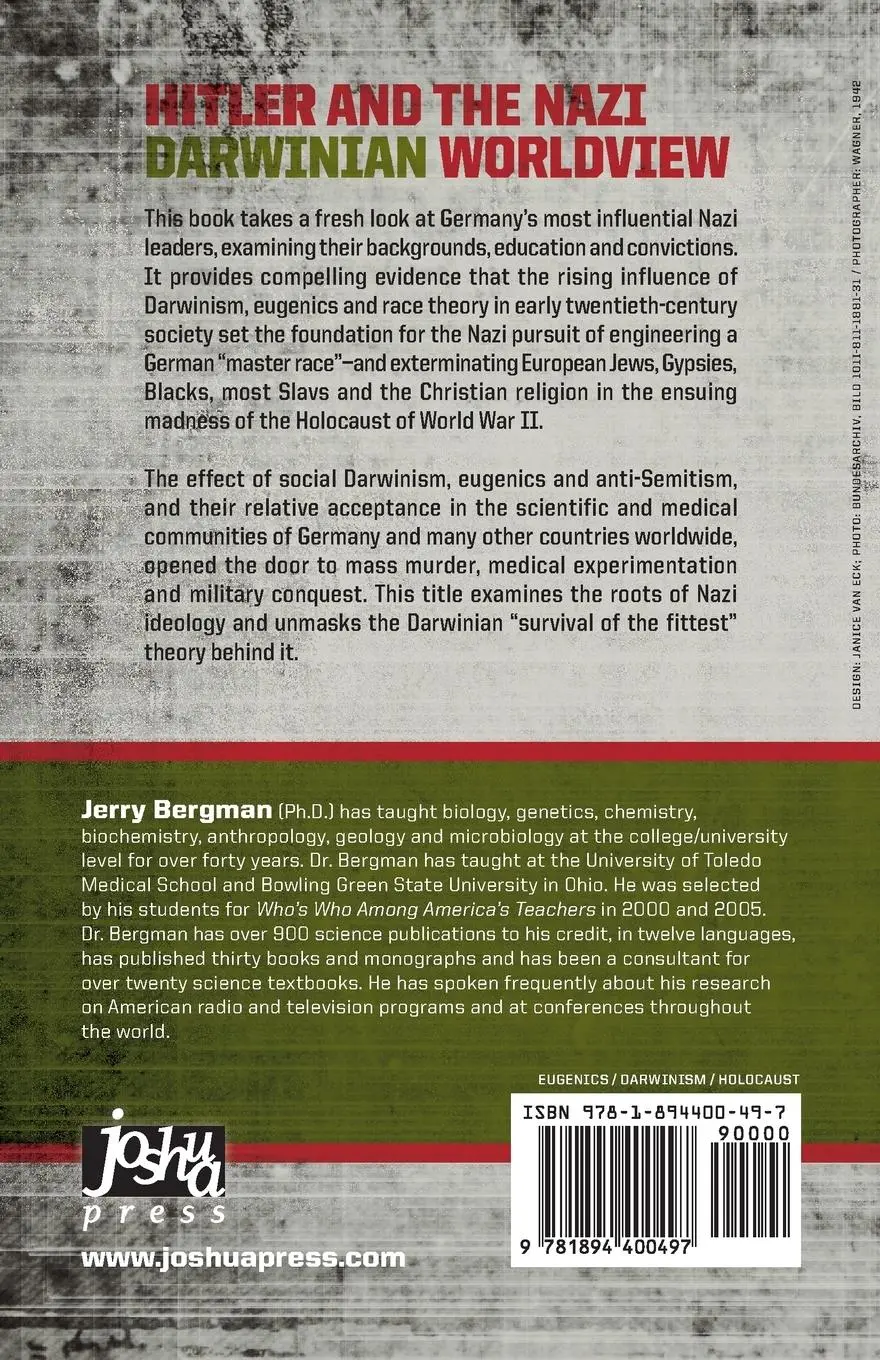 Rückseite: 9781894400497 | Hitler and the Nazi Darwinian Worldview | Jerry Bergman | Taschenbuch
