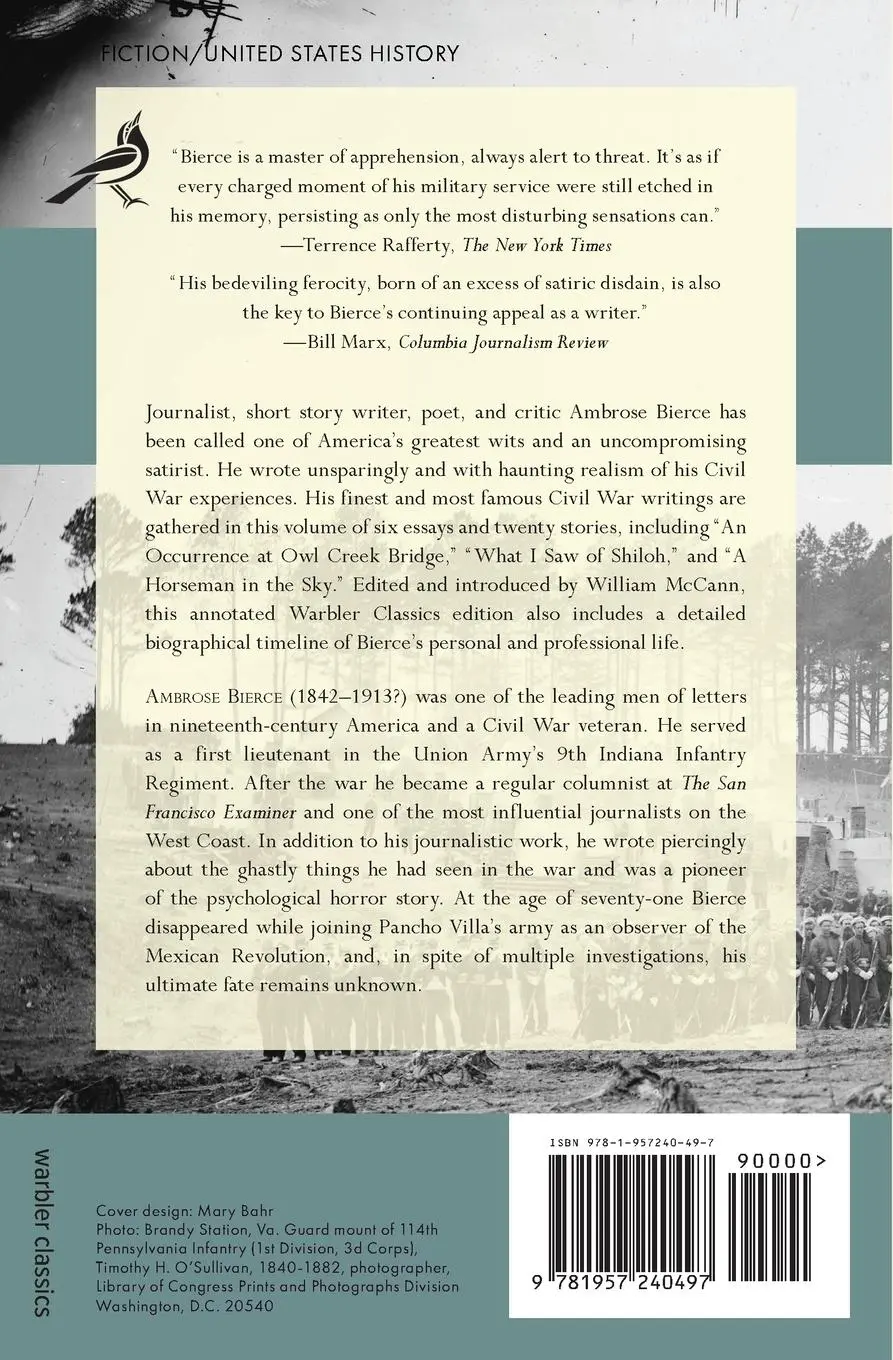Rückseite: 9781957240497 | Ambrose Bierce's Civil War (Warbler Classics Annotated Edition) | Buch