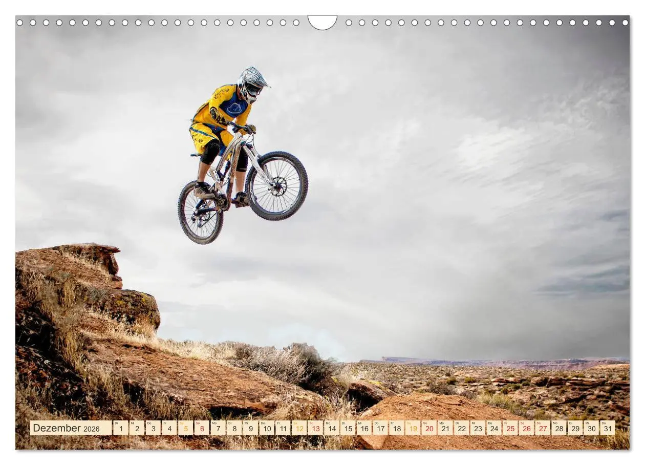 Bild: 9783457920497 | Mountainbike extrem (Wandkalender 2026 DIN A3 quer), CALVENDO...