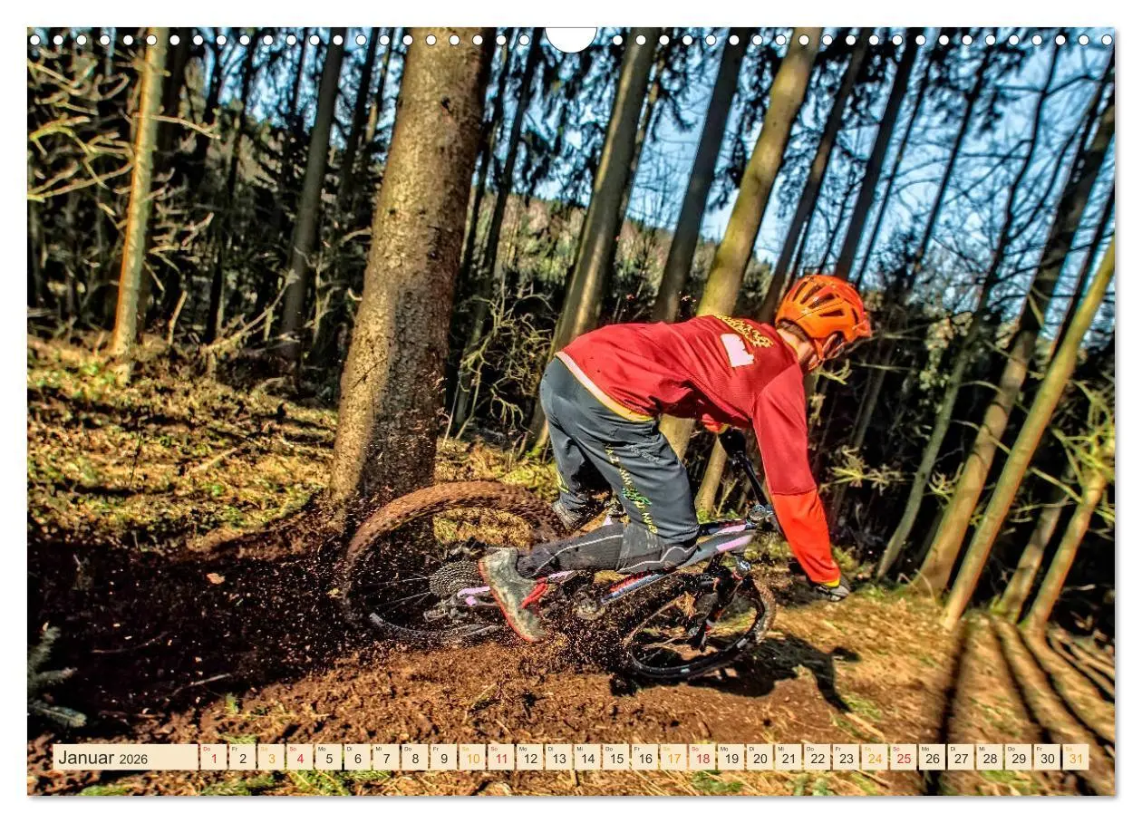 Bild: 9783457920497 | Mountainbike extrem (Wandkalender 2026 DIN A3 quer), CALVENDO...