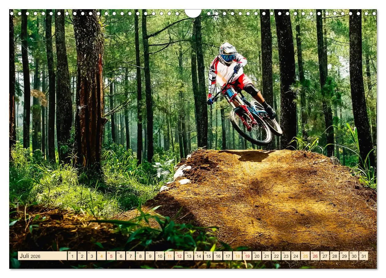Bild: 9783457920497 | Mountainbike extrem (Wandkalender 2026 DIN A3 quer), CALVENDO...