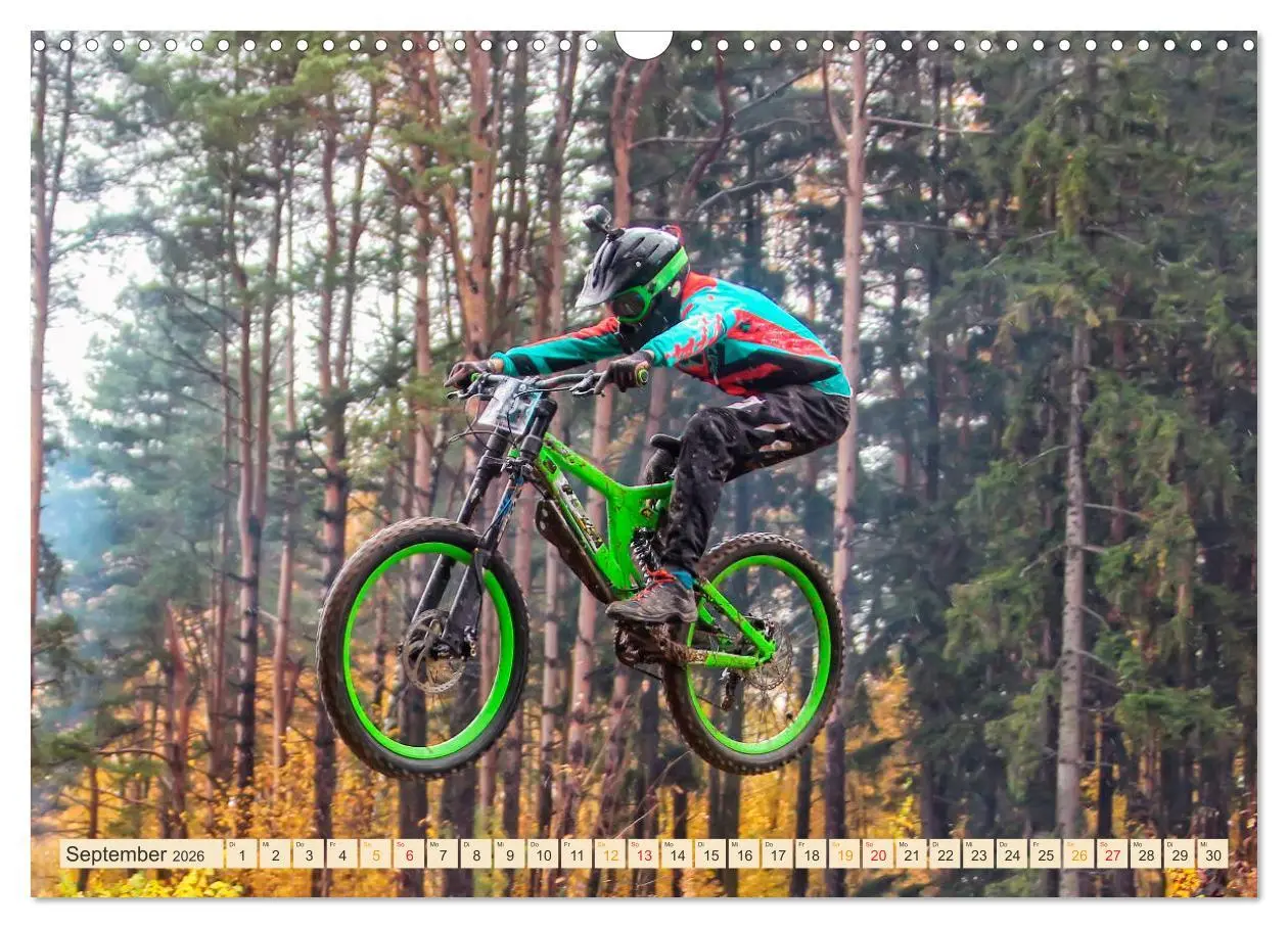 Bild: 9783457920497 | Mountainbike extrem (Wandkalender 2026 DIN A3 quer), CALVENDO...