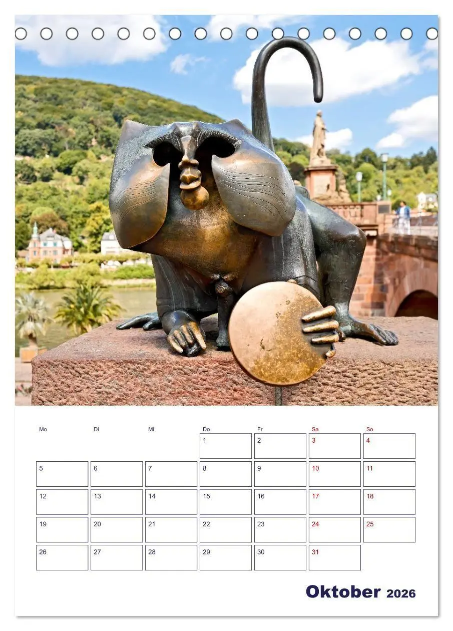 Bild: 9783516700497 | Heidelberg - Historische Altstadt (Tischkalender 2026 DIN A5 hoch),...