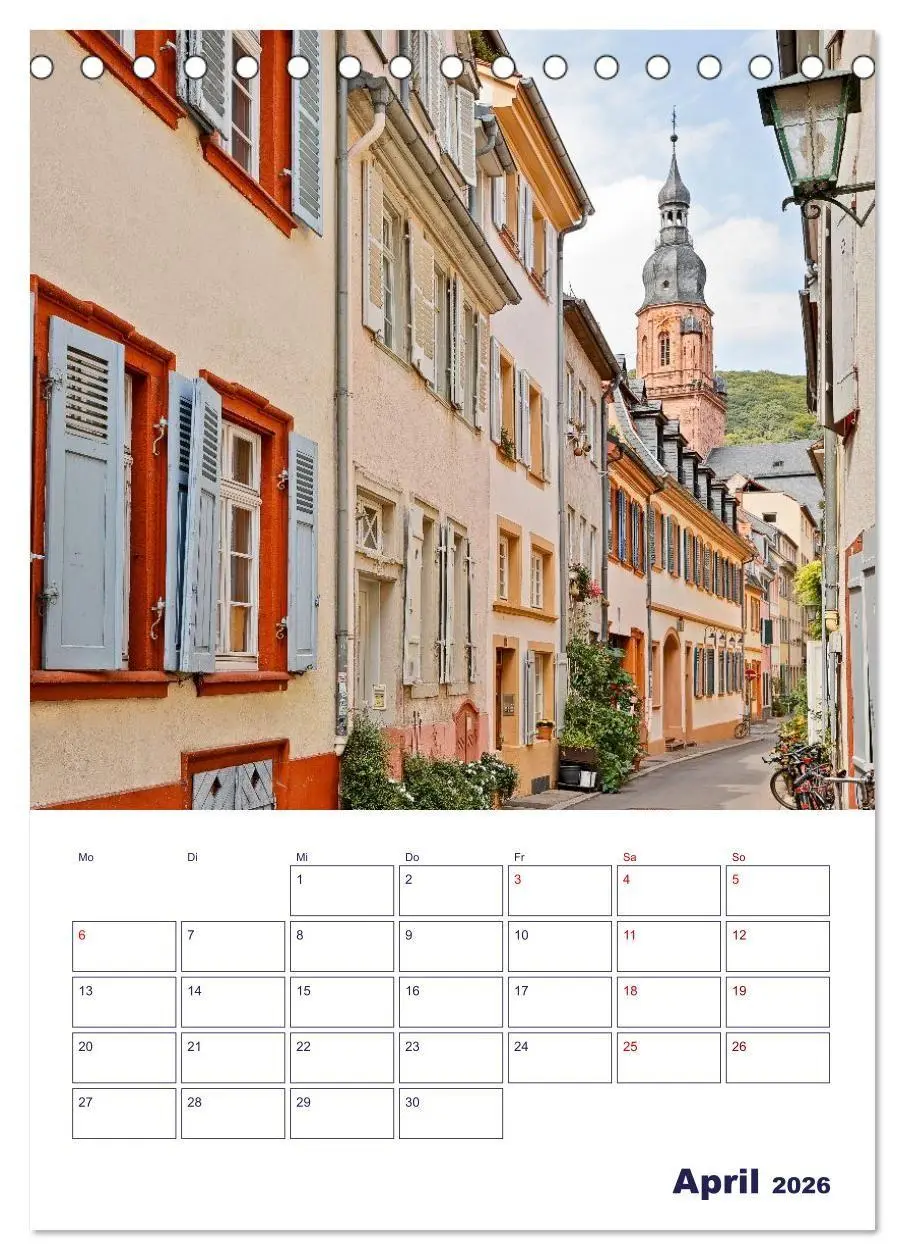Bild: 9783516700497 | Heidelberg - Historische Altstadt (Tischkalender 2026 DIN A5 hoch),...