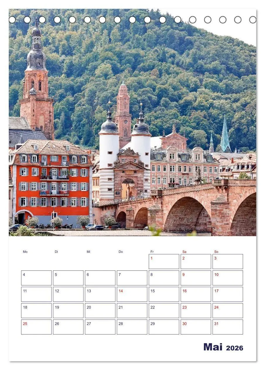 Bild: 9783516700497 | Heidelberg - Historische Altstadt (Tischkalender 2026 DIN A5 hoch),...