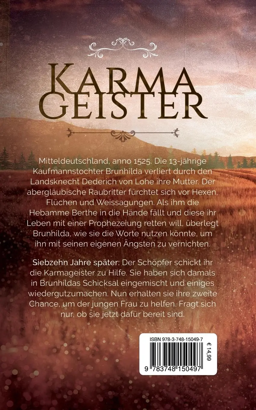 Rückseite: 9783748150497 | Karmageister | Simone Gütte | Taschenbuch | 480 S. | Deutsch | 2018