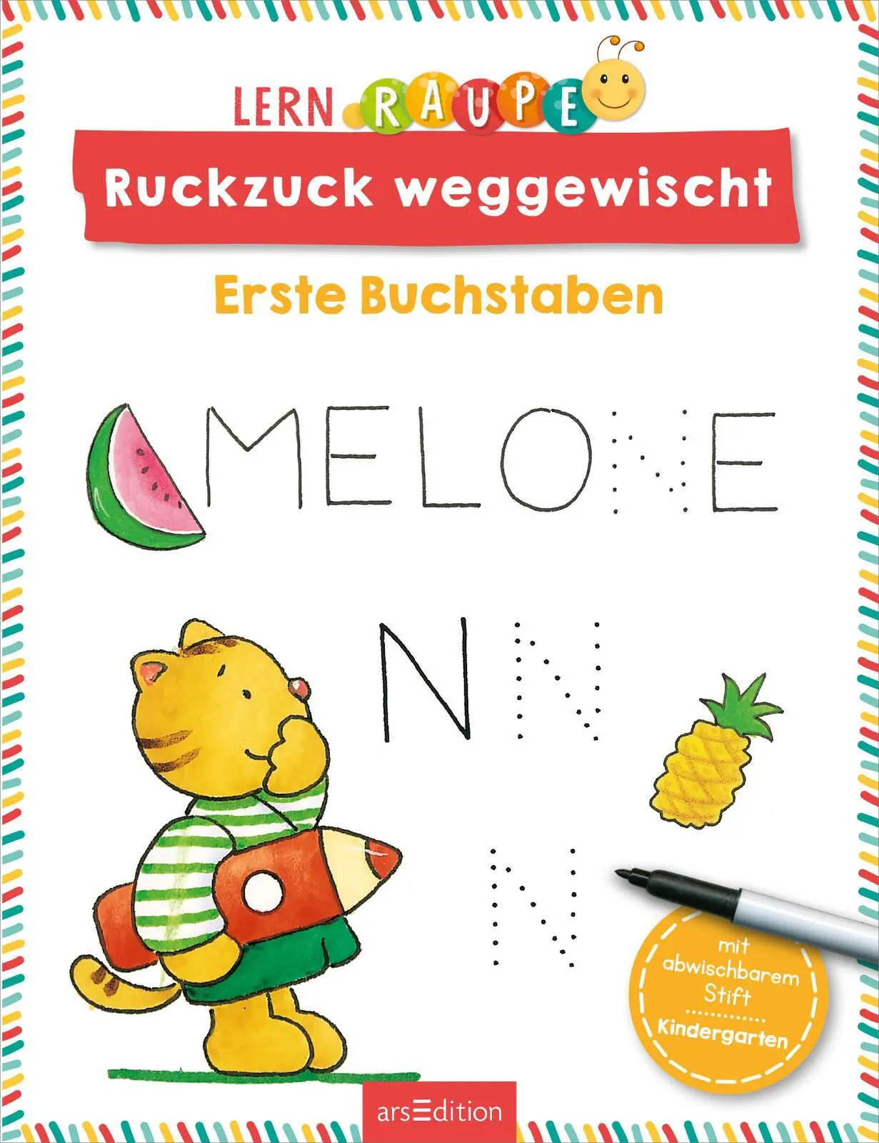 Bild: 9783845860497 | Lernraupe - Ruckzuck weggewischt! Erste Buchstaben | Angela Wiesner