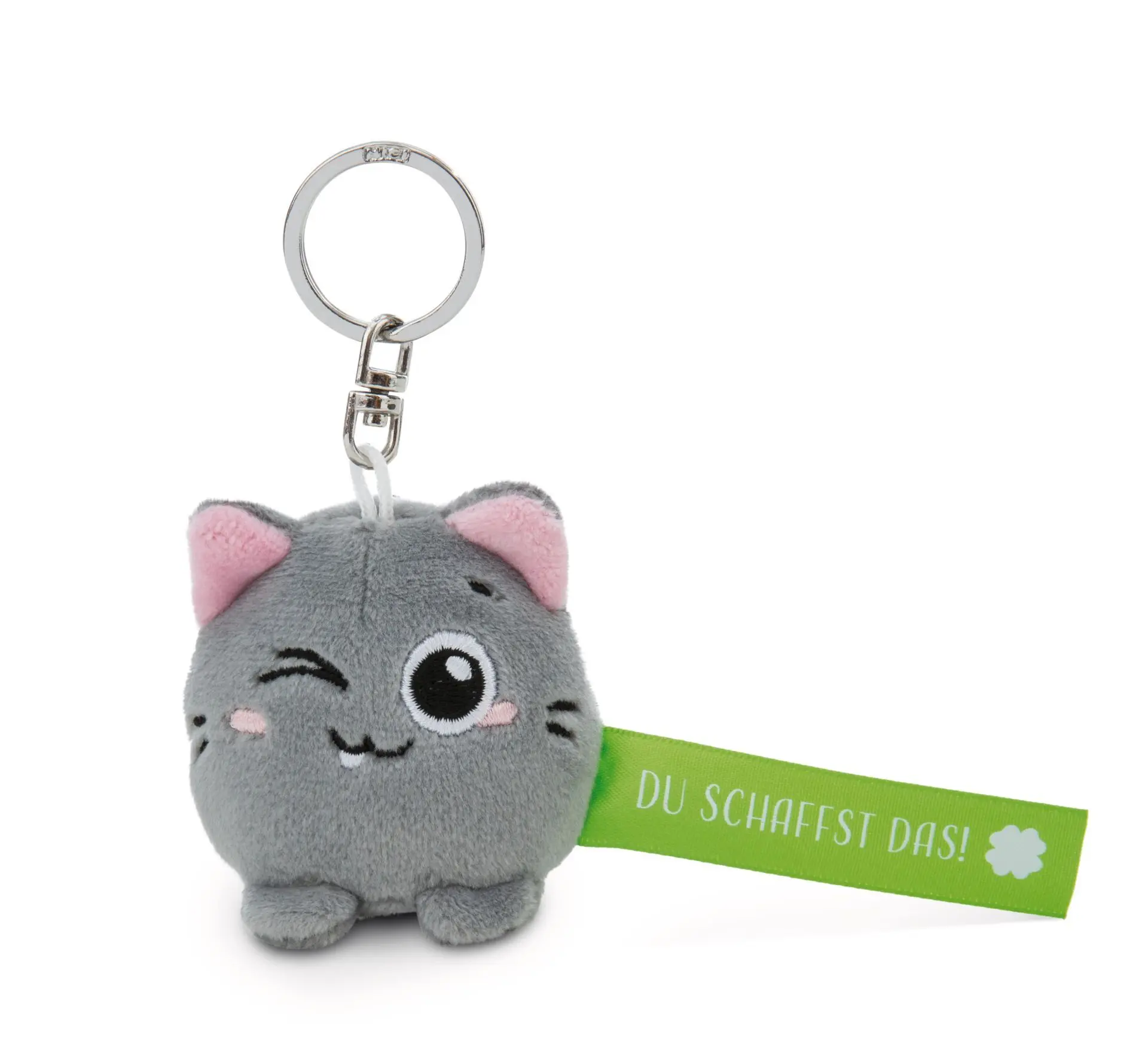Cover: 4012390620597 | Nici 62059 Schlüsselanhänger Katze Du schaffst das! grün | Key Friends