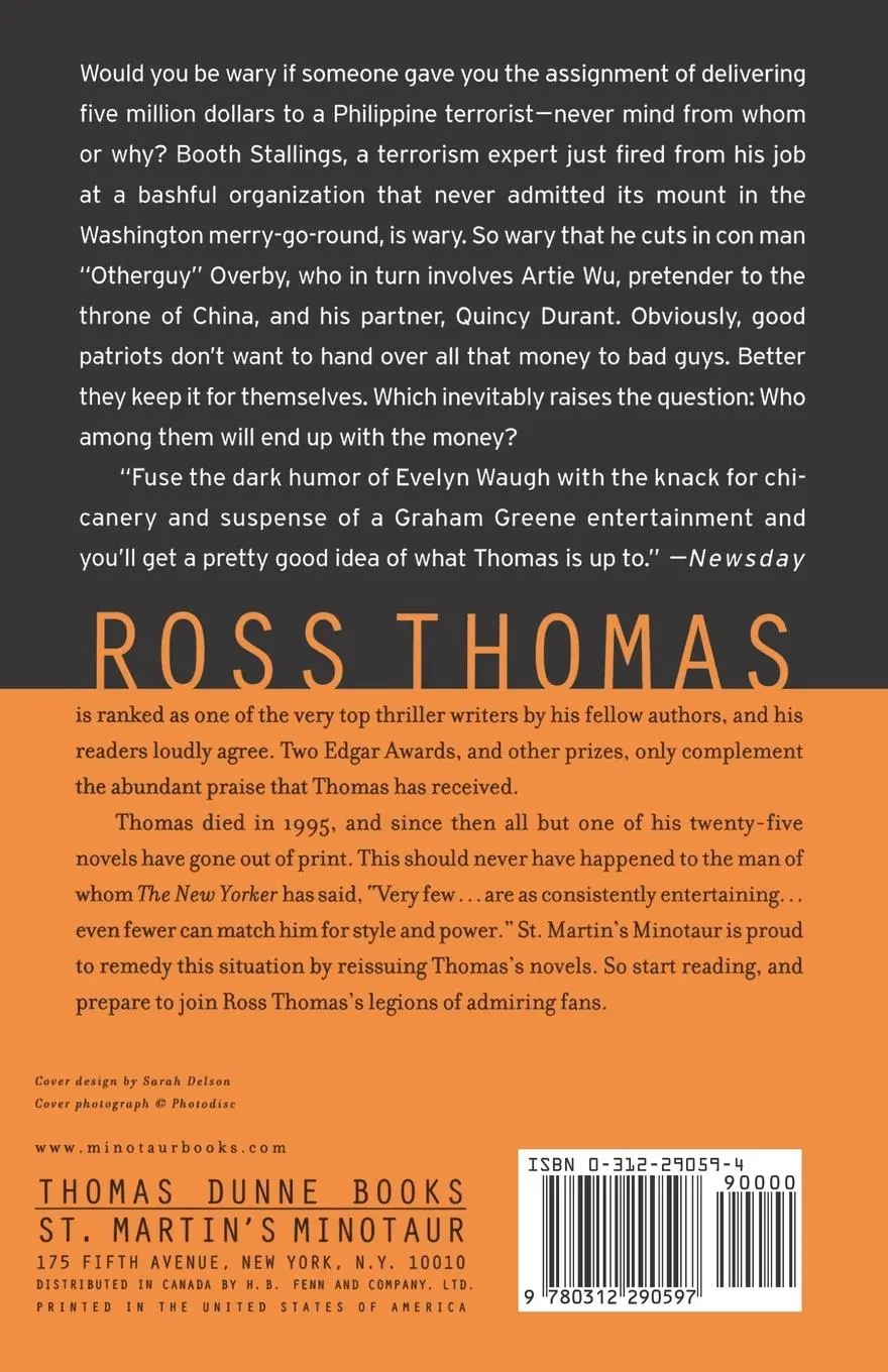 Rückseite: 9780312290597 | Out on the Rim | Ross Thomas | Taschenbuch | Englisch | 2003
