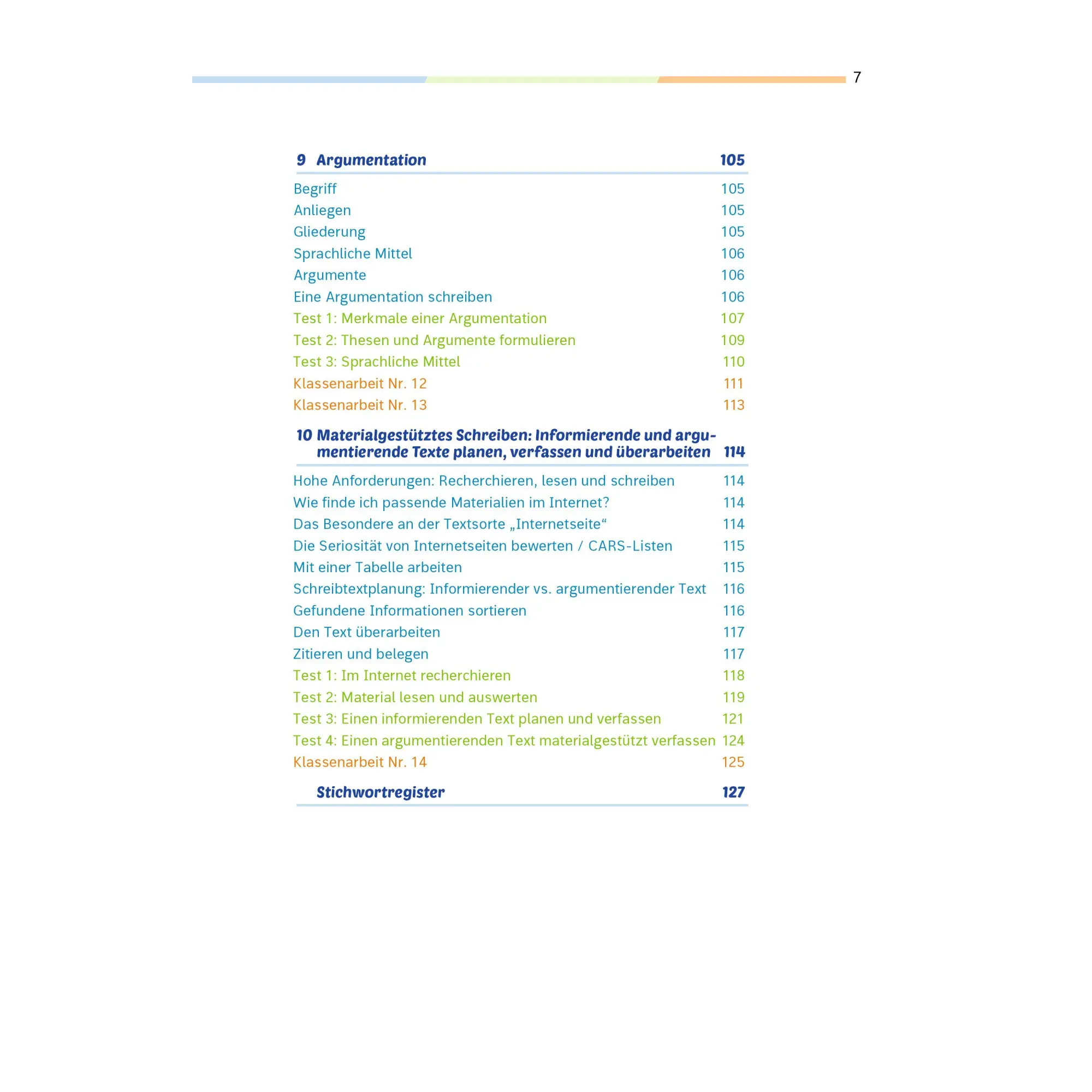 Bild: 9783070030597 | Fit für die Klassenarbeit - Gymnasium. Deutsch 7 | Taschenbuch | 2026