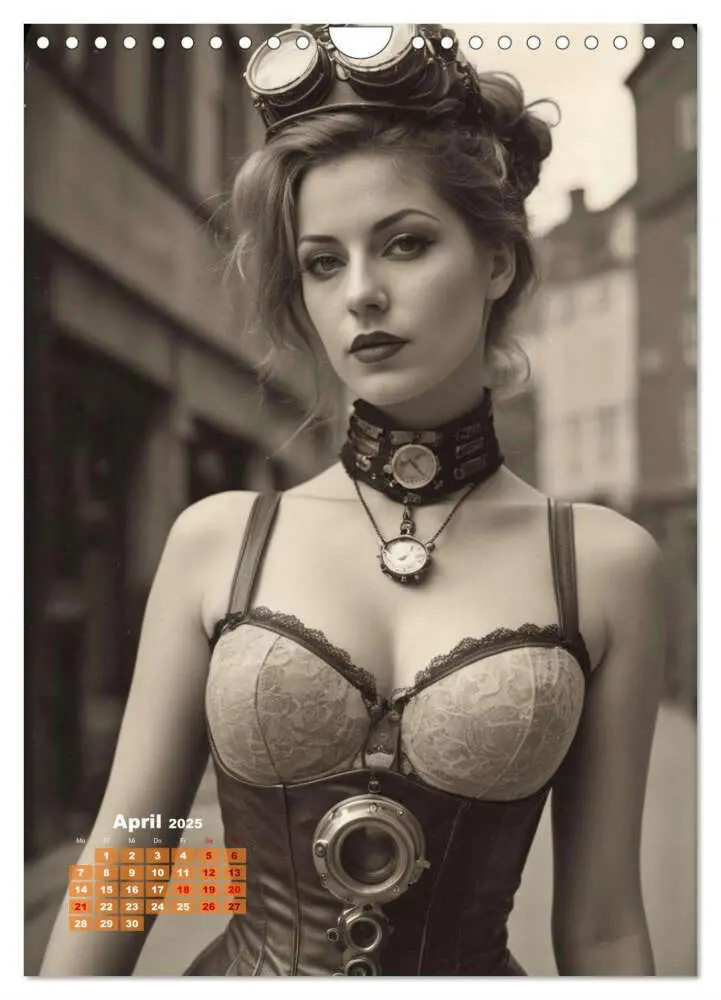 Bild: 9783383800597 | Steampunk erotisch (Wandkalender 2025 DIN A4 hoch), CALVENDO...