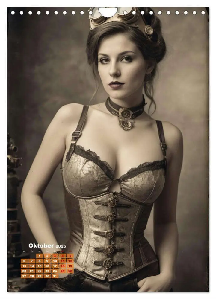 Bild: 9783383800597 | Steampunk erotisch (Wandkalender 2025 DIN A4 hoch), CALVENDO...