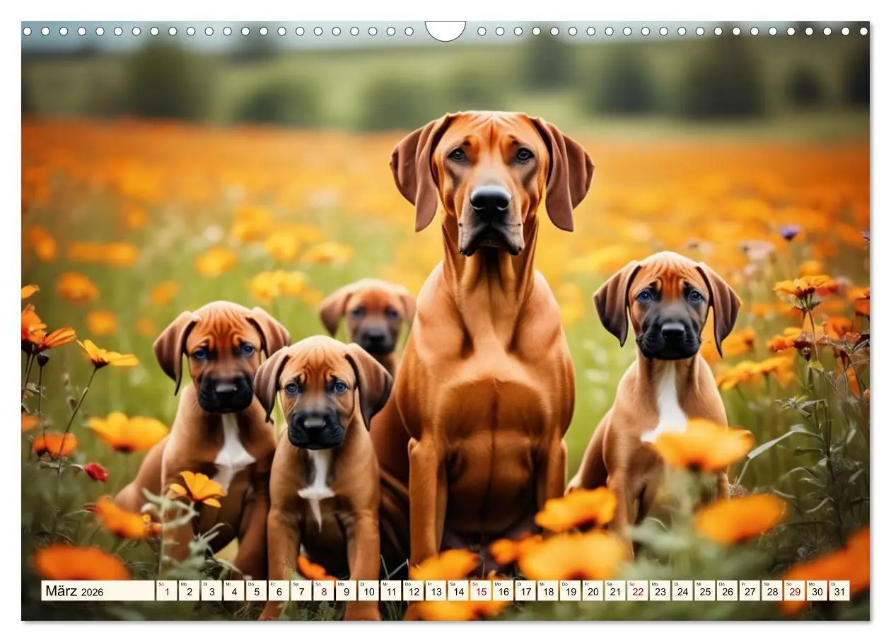 Bild: 9783457390597 | Rhodesian Ridgeback - Athlet mit Rückenkamm (Wandkalender 2026 DIN...